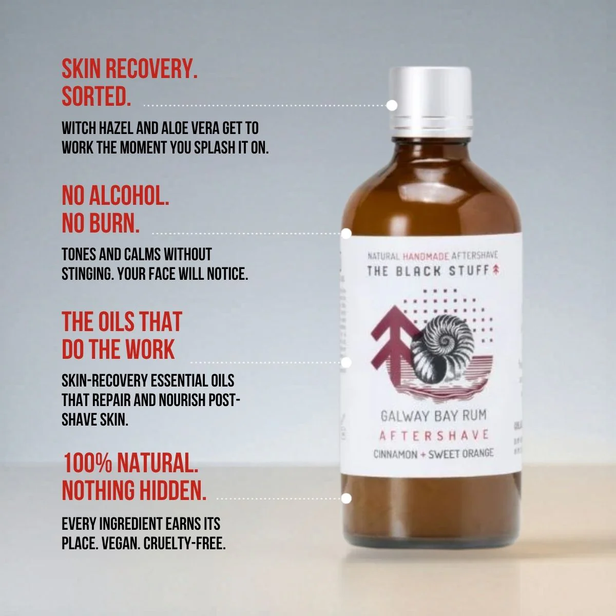 Aftershave Recovery Splash - Galway Bay Rum - Image 3