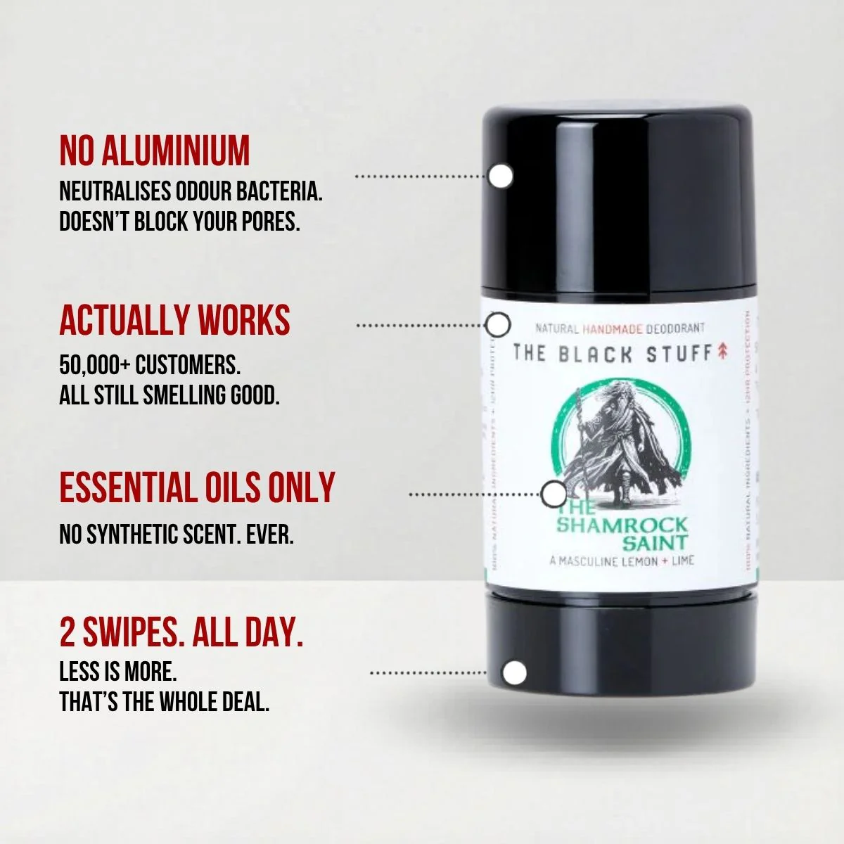 Limited Edition Natural Deodorant - The Shamrock Saint - Image 3