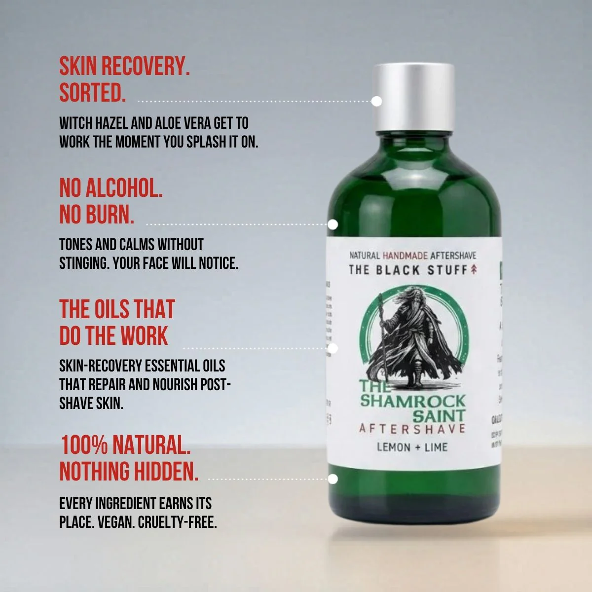 Limited Edition Aftershave Recovery Splash - The Shamrock Saint - Image 3