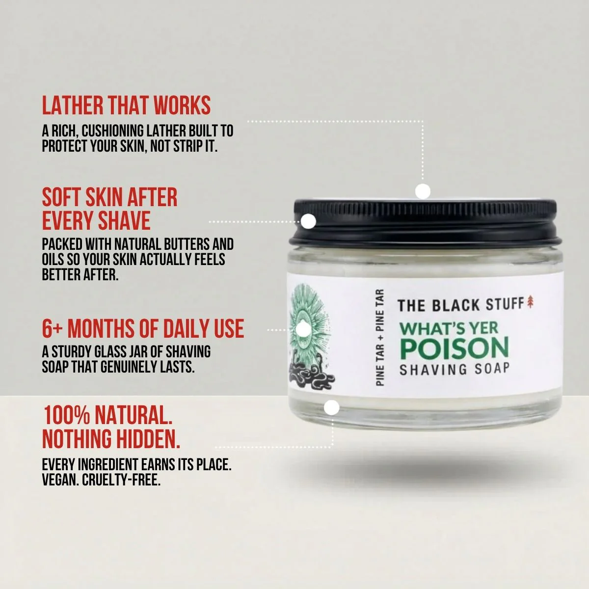 Limited Edition Shaving Soap - What's Yer Poison - Image 3