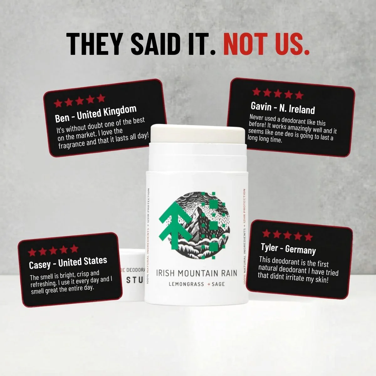 Sensitive Deodorant in Cardboard - Irish Mountain Rain - Image 6