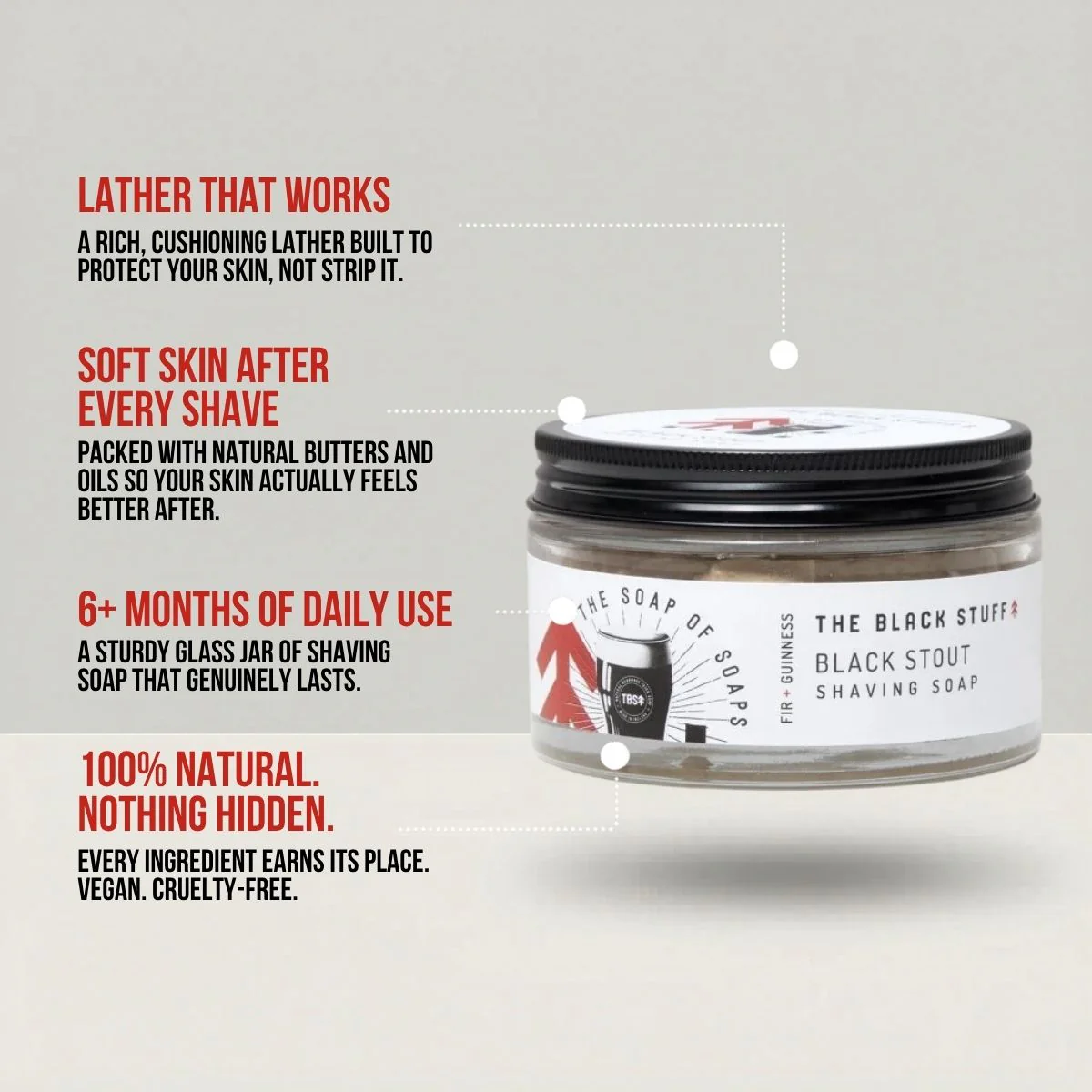 Shaving Soap - Black Stout - Image 3